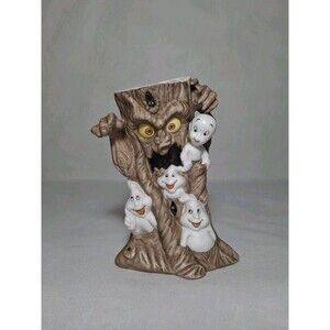 Vintage Casper the Friendly Ghost Spooky Halloween Tree Tea Light Candle Holder